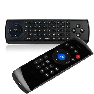 स्मार्ट टीवी C2 वायरलेस एयर माउस रिमोट कंट्रोल 2.4G डिजिटल डबल-पक्षीय कीबोर्ड