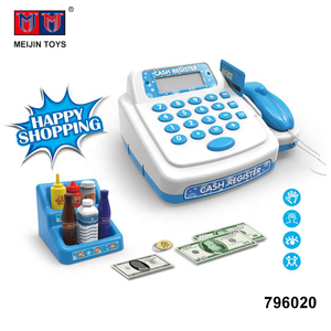 Achats heureux comptage fonction caisse enregistreuse jouet enfants avec des lumières <span class=keywords><strong>son</strong></span> - Product Image 1