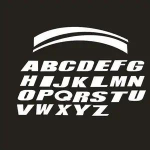 Auto Universele Persoonlijkheid Wielsticker Motorfiets Wielband 3d Sticker Engelse Letters Custom Sticker