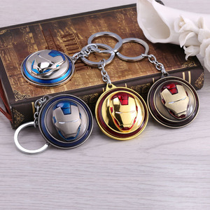 热卖铁人英雄钥匙扣定制金属可旋转钥匙扣 - Product Image 6