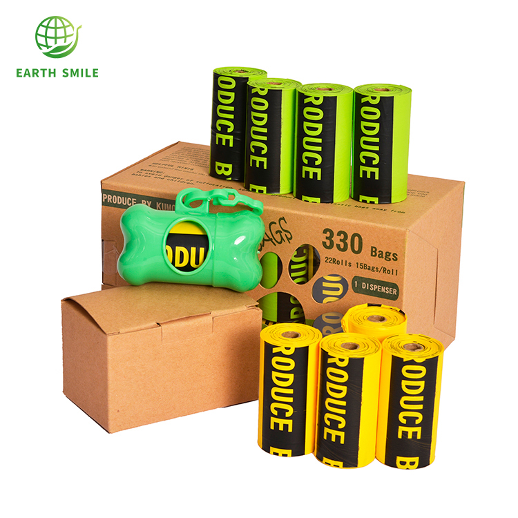 Earth Rated Réutilisable Parfumée Poubelle Biodégradable Chien Merde Sacs Poubelle Sur Rouleau