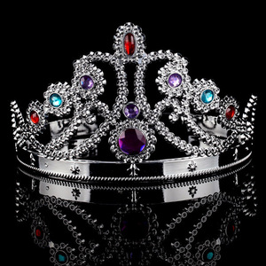 Gâteau d'or <span class=keywords><strong>Cuivre</strong></span> Plaqué <span class=keywords><strong>Couronne</strong></span> Reine Cheveux Bague Reglable Argent <span class=keywords><strong>Cuivre</strong></span> Plaqué Cristal Princesse <span class=keywords><strong>Couronne</strong></span> - Product Image 1