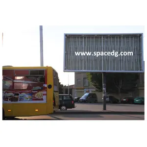 Factory Supplier LED Flex Banner Advertising Sign Board Fabric Aluminum Light Box with Unipole Billboard