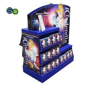 Double face CD DVD POP présentoir film ondulé carton palette présentoir pour théâtre et cinéma - Product Image 2