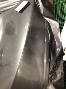 <span class=keywords><strong>Film</strong></span> d'emballage de voiture en vinyle brillant gris ciment 1.52*18m rouleau bricolage facile à installer décalcomanie sans désordre enveloppes en vinyle automobile - Product Image 2