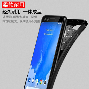 Coque de téléphone antichoc en caoutchouc TPU en Fiber de carbone pour <span class=keywords><strong>Google</strong></span> <span class=keywords><strong>Pixel</strong></span> 3 3A XL 4 <span class=keywords><strong>4A</strong></span> 5 6 7 Pro couverture arrière - Product Image 5