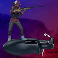 H5.0 Pubg Mobile Gamepad Joystick Logam L1 R1 Memicu Game Shooter Player untuk iPhone Ponsel Android Game Mobile Gamepad