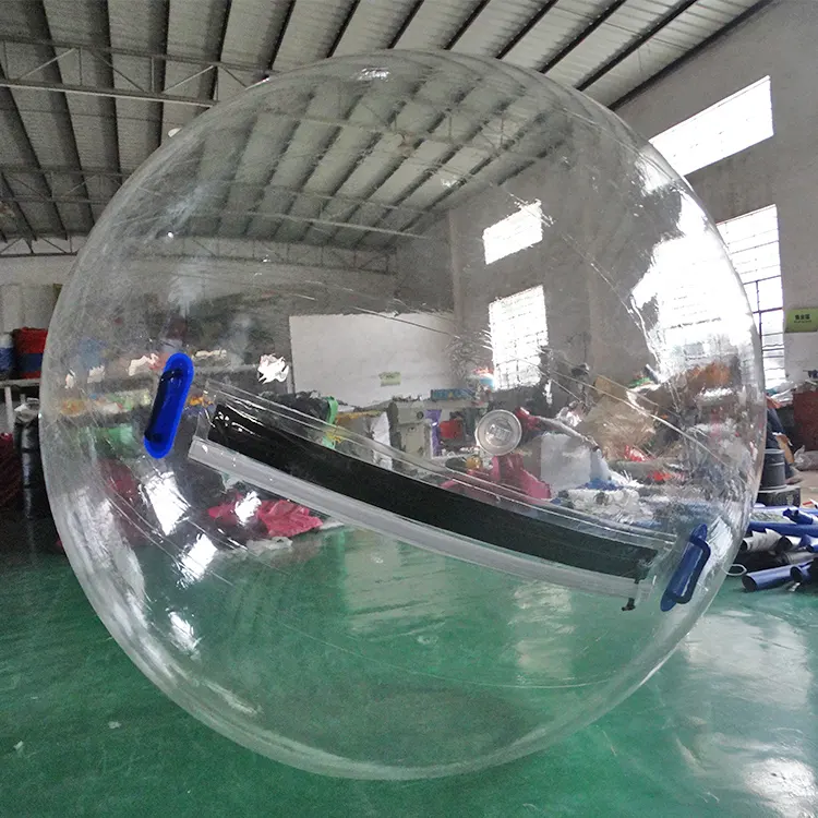 Boule de marche gonflable à domicile, 1 m, 2m de diamètre, en pvc, pour hamster, naturelle, à vendre