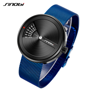Montres pour hommes SINOBI, design original, <span class=keywords><strong>montre</strong></span>-bracelet créative, bracelet en acier inoxydable, <span class=keywords><strong>montre</strong></span> pour hommes d'affaires S9784G - Product Image 4