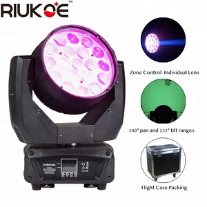 Dj cabeza móvil haz de luz 12 vatios 4 en 1 led de zoom 19 lavar la zona de control - Product Image 1