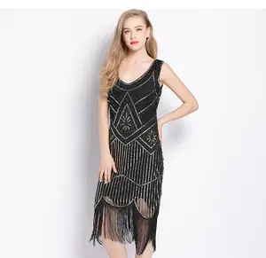 Women 1920s Flapper Costume Charleston Gatsby Halloween Dress Party Fancy Dress Plus Size Dress