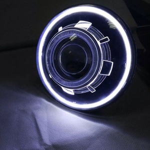 Angel Eye Phares pour Jeep Wrangler <span class=keywords><strong>JK</strong></span> 3 Couche Ouverture Jour Éclairage LED Ange Yeux Allumer <span class=keywords><strong>La</strong></span> Lumière Phare - Product Image 1