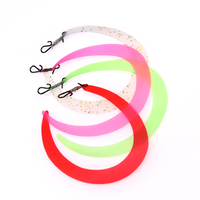 Quick Snap Silicone Banderole Mouche Wiggle Queue pour Des Gabarits Jupes Leurres De Pêche À La Mouche Mer Agrès De Pêche