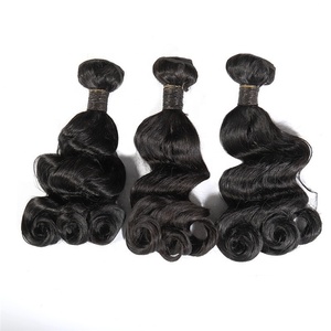 Cabello humano 100%, vendedores de cabello Virgen al por mayor, Paypal, acepta rizos hinchables, paquetes de cabello virgen Funmi - Product Image 3