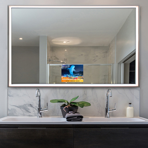 Android baño completo Hd Tv espejo curvo 3d Led templado espejo de vidrio de 65 pulgadas Smart Tv