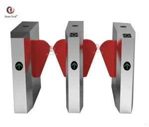 China Low Cost Full Automatic Flap Turnstiles Gyms Exit Fitness Entrance Access Control Turnstiles Door