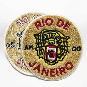 ファッション柔術デニムジャケット服パッチ刺EmbroideryカスタムPVCシェニール生地3Dレーザーカット、ロックボーダーアイアンオン100PCS - Product Image 4