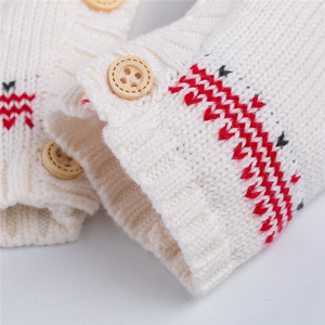 Vêtements de noël à <span class=keywords><strong>la</strong></span> mode coton bébé d'hiver tricot salopette barboteuse - Product Image 6