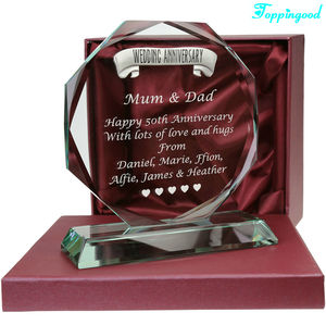 De cristal de <span class=keywords><strong>Jade</strong></span> de premio trofeo para el aniversario de boda recuerdo - Product Image 4