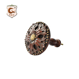 Móc Treo Rèm Màu Vàng Cổ Xưa Nhà Máy Móc Treo Tường Rèm Bằng Kim Loại Để Trang Trí Nhà Cửa - Product Image 6