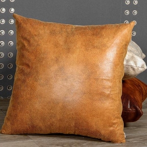 Funda de almohada de cuero sintético para el hogar, cojín decorativo para Sillas - Product Image 1