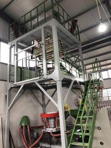 LDPE LLDPE ความเร็วสูงพลาสติกย่อยสลายได้ทางชีวภาพ <span class=keywords><strong>Aba</strong></span> ราคาเครื่องเป่าฟิล์มสามชั้น - Product Image 2