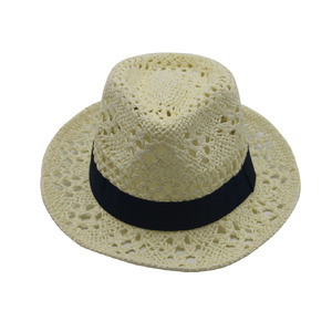 Pliable <span class=keywords><strong>En</strong></span> Gros Personnalisé Dame Gentleman <span class=keywords><strong>Raphia</strong></span> Fedora Chapeaux De Paille Respirant <span class=keywords><strong>Chapeau</strong></span> Panama - Product Image 1