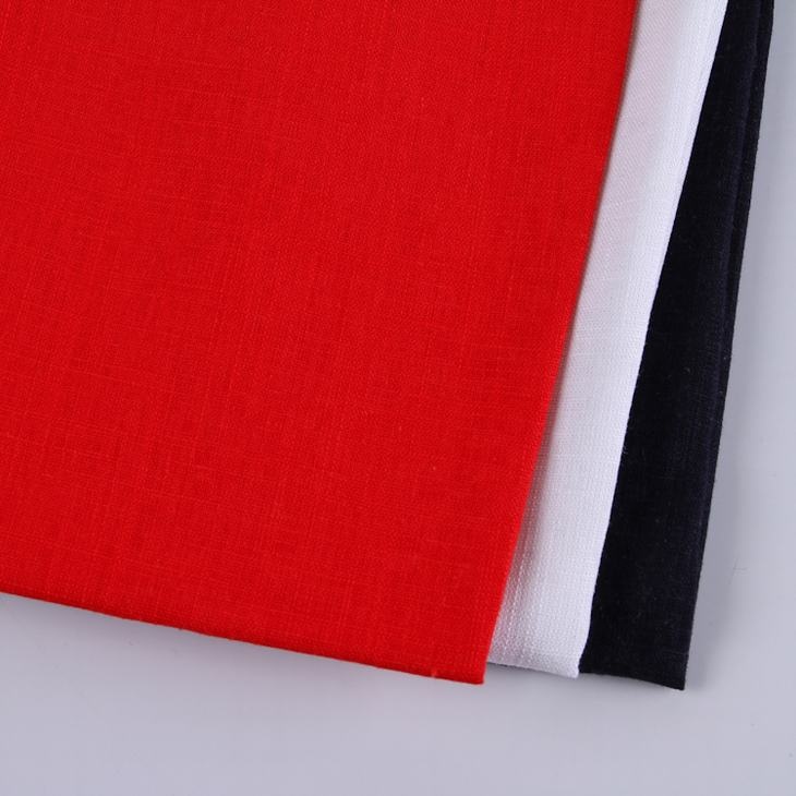 Однотонная удобная в наличии мягкая гладкая окрашенная льняная вискозная ткань для сумок Stonewash