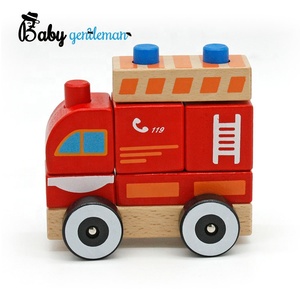 Mejor Diseño de madera mini camión de <span class=keywords><strong>bomberos</strong></span> de juguete para los niños Z05011C - Product Image 2
