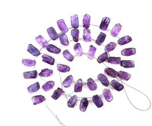 21 pièces forme inégale poli rugueux naturel violet améthyste brut haut côté perceuse février pierre de naissance en gros fabrication de bijoux - Product Image 1