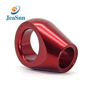 6061 Bloc Fraisage 5 Axes Pièces D'usinage Machines Anodisé Cnc Moletée En Aluminium Rouge <span class=keywords><strong>Bouton</strong></span> - Product Image 1