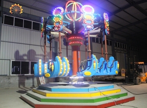 Amazing <span class=keywords><strong>Thrill</strong></span> Flying Rides Equipment Super Swing Air Flying Shooting Jet Paseos de entretenimiento a la venta Parque interior Carnaval Novedad - Product Image 6
