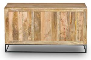 Gabinete de almacenamiento de Metal Industrial Extra Vintage, 3 cajones, 2 puertas, Buffet, aparador grande, comedor, muebles de madera para el hogar, cocina de hierro - Product Image 4