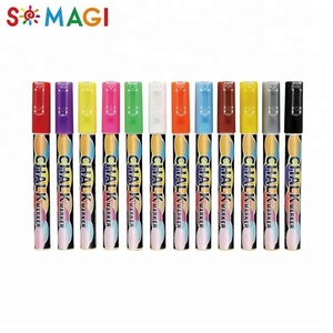 Écriture fluide 3mm <span class=keywords><strong>feutre</strong></span> lavable 8 couleurs ensemble de marqueurs à la <span class=keywords><strong>craie</strong></span> <span class=keywords><strong>liquide</strong></span> - Product Image 2