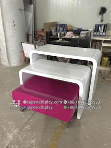 Quảng Châu Giá Giày Hiển Thị Cửa Hàng Kim Loại Gỗ MDF Làm Tổ Bảng Bán Lẻ Giày Hiển Thị Bảng - Product Image 5