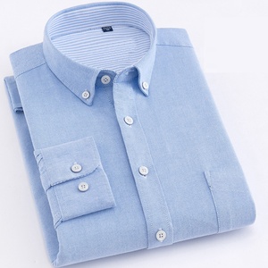 Camicia da uomo personalizzata, elegante, traspirante, in cotone, a maniche lunghe, con colletto a quadri. - Product Image 5