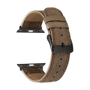 Pour la Bande de Montre <span class=keywords><strong>D</strong></span>'<span class=keywords><strong>apple</strong></span>, 42mm 38mm <span class=keywords><strong>Bracelet</strong></span> En Cuir Véritable Bande De Remplacement pour <span class=keywords><strong>Apple</strong></span> <span class=keywords><strong>Watch</strong></span> - Product Image 3