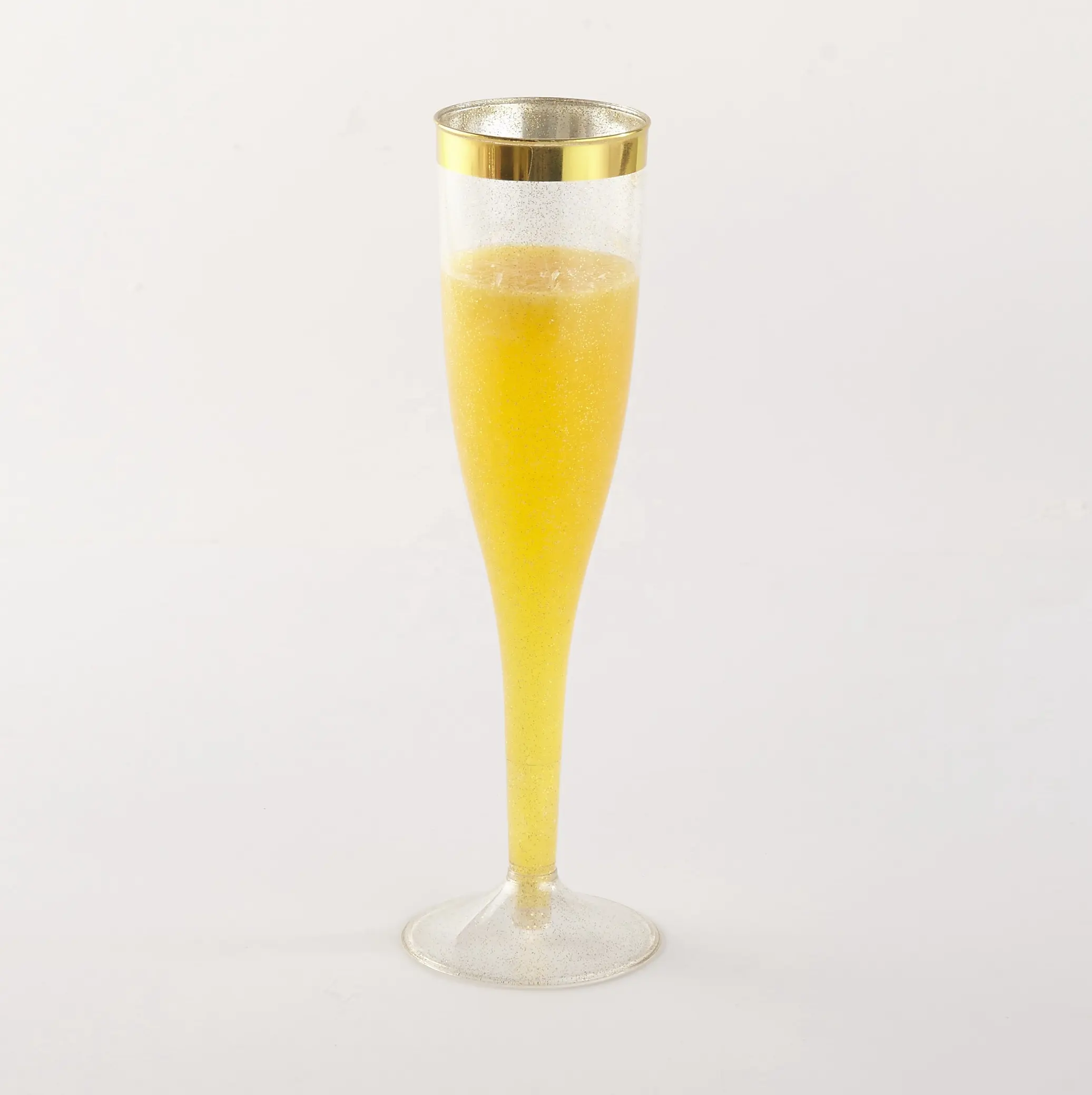 Ucuz uzun saplı şarap bardağı/cam toasting şampanya flüt kadehler gözlük/altın jant 6.5oz şampanya flüt kadehler