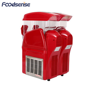 Certificación CE comercial eléctrico doble tanques máquina <span class=keywords><strong>de</strong></span> granizado 2 tanque <span class=keywords><strong>de</strong></span> hielo congelado máquina <span class=keywords><strong>de</strong></span> aguanieve - Product Image 2
