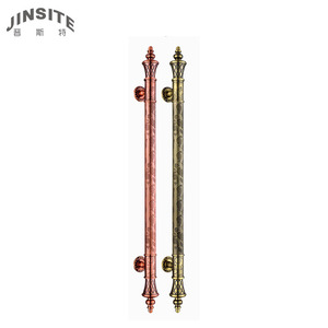 Manija de puerta de lujo de oro rosa antiguo vintage de buena calidad - Product Image 1