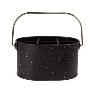 4 griglie <span class=keywords><strong>porta</strong></span> utensili da <span class=keywords><strong>cucina</strong></span> portatile in metallo Color rame con secchiello per birra in metallo - Product Image 3