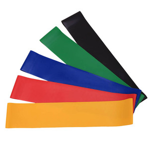 Özelleştirilmiş lateks spor döngü bantları elastik egzersiz bantları ev spor egzersiz bacaklar ve popo direnç bandı için Set - Product Image 6