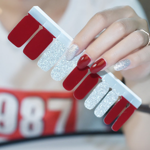 Etiqueta Privada falsa diseño de uñas brillante adhesivo de la lima de uñas consejos <span class=keywords><strong>sobre</strong></span> arte polaco de pegatinas - Product Image 5