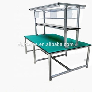 Banc de travail antistatique, ligne de production, <span class=keywords><strong>console</strong></span> de commande, ligne d'assemblage, banc d'emballage, table d'assemblage - Product Image 6