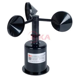 RIKA RK100-02 Sensor Pengukur Kecepatan Angin Anemometer 3 Cup Analog Digital 4-20mA Industri Harga Modbus RS232 dengan CE