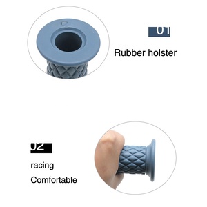 <span class=keywords><strong>Manopole</strong></span> Universali Retrò <span class=keywords><strong>Vintage</strong></span> da 7/8 Pollici (22mm) per <span class=keywords><strong>Moto</strong></span> Cafe Racer, Manubrio per CG125 CB400 - Product Image 4