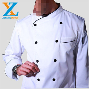 Unisex Chef Coat Bake and Roast ristorante uniforme aggiornamento stile <span class=keywords><strong>abiti</strong></span> <span class=keywords><strong>da</strong></span> <span class=keywords><strong>lavoro</strong></span> mezza manica Workwear <span class=keywords><strong>per</strong></span> l'estate - Product Image 1