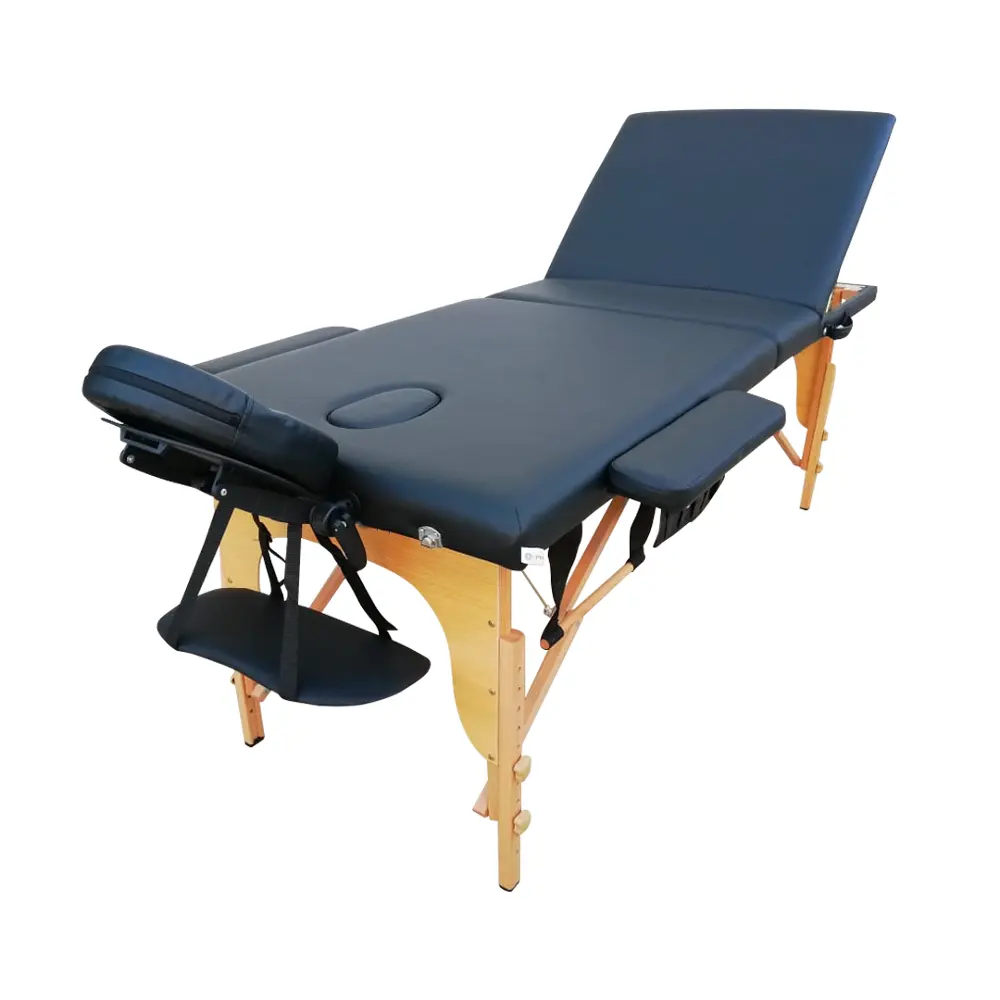 Professional wooden portable sex masasge table for salon