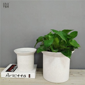 Simplism estilo moderno speckle de cristal decoración de jardín de cerámica macetas para plantas de interior - Product Image 1
