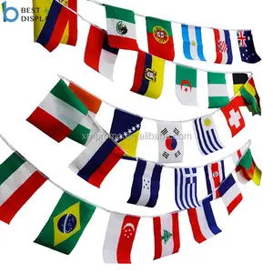 Banderines de equipos de fútbol, bandera internacional de 32 equipos